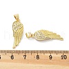 Brass Micro Pave Cubic Zirconia Pendants KK-Z098-11G-3