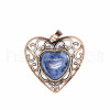 Retro Hollow Natural Sodalite Pendants PW-WGAB5DC-03-1