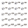 40Pcs 5 Size Crystal Rhinestone Tiny Star Stud Earrings EJEW-TA0001-13-2