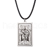 Tarot Card 201 Stainless Steel Pendant Necklaces NJEW-JN04496-04-1