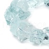 Glass Imitation Aquamarine Beads Strands G-P528-A03-01-4