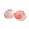 Cherry Quartz Glass Cabochons G-A094-01B-56-2