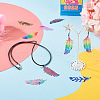  48Pcs 6 Colors Ion Plating(IP) 201 Stainless Steel Filigree Pendants STAS-TA0001-87-9