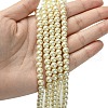 Eco-Friendly Dyed Glass Pearl Round Beads Strands HY-A002-6mm-RB003-4