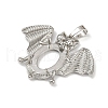Brass Pendant Cabochon Settings KK-S521-17C-P-2