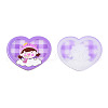 Transparent Printed Acrylic Cabochons TACR-N016-03-2