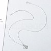 Anti-Tarnish Rhodium Plated 925 Sterling Silver Pendants ZIRC-BB50406-A-2