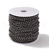 Oval Oxidation Aluminum Curb Chains CHA-G001-10EB-3