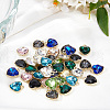 FIBLOOM 20Pcs 10 Colors Golden Plated Alloy Pendants FIND-FI0001-24-4