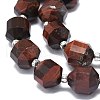 Natural Tiger Eye Beads Strands G-O201B-86-3