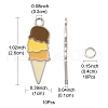 Summer Theme Alloy Enamel Pendants ENAM-YW0002-86P-3