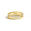 Simple Style 925 Sterling Silver Micro Pave Clear Cubic Zirconia Finger Rings WG5B003-06-3