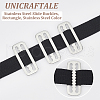 Unicraftale 8Pcs Belt 316 Stainless Steel Slide Buckles STAS-UN0051-32-5