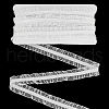 FINGERINSPIRE 10M Polycotton Pleated Elastic Lace Ribbon OCOR-FG0002-62B-02-1