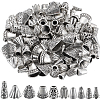 SOFPLATE 100Pcs 10 Styles Tibetan Style Alloy Beads Cone FIND-SP0001-69-1