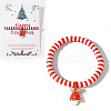 Elegant Christmas Handmade Polymer Clay Heishi Beaded Stretch Bracelets MV9996-40-1