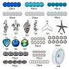 SUNNYCLUE DIY Ocean Themed Bracelet Making Kits DIY-SC0014-07AS-2