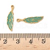 304 Stainless Steel Glitter Enamel Pendants STAS-U057-19G-3