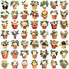 50Pcs PVC Adhesive Waterproof Self-Adhesive Stickers PW-WG9C459-01-5