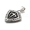304 Stainless Steel Pendants STAS-R163-01AS-2