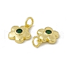 Rack Plating Brass Cubic Zirconia Charms KK-C007-23G-04-3