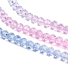 Transparent Painted Glass Beads Strands X1-DGLA-A034-T4mm-A08-4