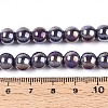 Electroplate Opaque Glass Beads Strands GLAA-T032-P8mm-AB15-4