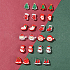 24Pcs 12 Styles Christmas Decorations Theme Opaque Acrylic Bead with Enamel FIND-FS0002-66-7