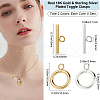 Beebeecraft 10Pcs 2 Colors Brass Toggle Clasps KK-BBC0013-27-2