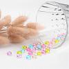 Transparent Acrylic Faceted Rondelle Beads X-PL408Y-3