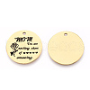 Mother's Day 201 Stainless Steel Pendants STAS-T064-37G-33-1