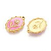 304 Stainless Steel Enamel Pendants STAS-N110-27B-G-2