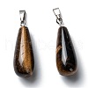 Natural Tiger Eye Pendants G-F707-07-2