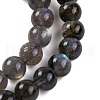 Natural Gemstone Labradorite Round Beads Strands X-G-E251-33-6mm-02-5