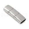 Tarnish Resistant 316 Surgical Stainless Steel Magnetic Clasps with Glue-in Ends STAS-F269-04P-03-1