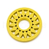 Splint Flat Round Pendants WOOD-WH0115-70E-2