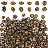   300Pcs 6 Styles Tibetan Style Alloy Spacer Beads FIND-PH0020-41AB-1