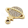 Alloy Rhinestone Pendants FIND-U026-09G-2