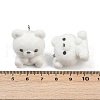 Flocky Resin Pendants FIND-A052-05D-3
