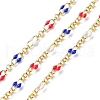 Enamel Oval Link Chains CHC-K014-10G-06-1