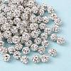 Polymer Clay Rhinestone Beads X-RB-A053-4mm-01-2