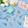 Turtle Starfish Synthetic Turquoise Pendant Decorations HJEW-PH01918-5