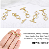 BENECREAT Brass Toggle Clasps KK-BC0004-95-3
