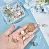 Beebeecraft 30Pcs Brass Stud Earring Settings KK-BBC0007-42-3