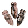 Natural Rhodonite Craved Sword Model Ornament DJEW-C019-02G-1