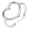 Vintage Stainless Steel Hollow Heart Couple Rings DO2423-1-1
