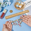 Fingerinspire 1Pc Flower Brass Rhinestone Ornament Accessories OHAR-FG0001-04C-3