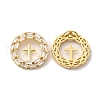 Brass Micro Pave Cubic Zirconia Pendants KK-A180-14G-02-1