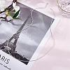 Anti-Tarnish Rhodium Plated 925 Sterling Silver Thin Dainty Link Chain Necklace for Women Men JN1096B-01-3