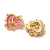 304 Stainless Steel Enamel Pendants STAS-U061-21G-02-2